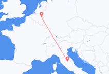 Flyg från Maastricht, Nederländerna till Perugia, Italien
