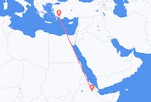 Flights from Semera, Ethiopia to Dalaman, Turkey