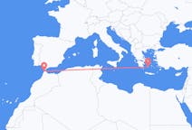 出发地 摩洛哥出发地 丹吉尔目的地 希腊Milos的航班