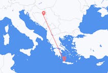 Flights from from Tuzla to Chania