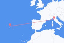 Flights from Graciosa, Portugal to Pisa, Italy