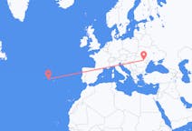 Flights from Horta, Azores, Portugal to Bacău, Romania