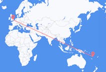 Flyreiser fra Emae, Vanuatu til London, England