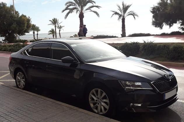 Transfer from Alicante airport to Calpe in private Sedan car max. 3 passengers