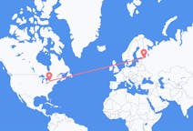 Flyreiser fra Toronto, Canada til St. Petersburg, Russland
