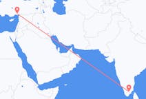 인도발 마두라이, 터키행 아다나 항공편