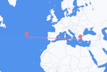 Flights from Corvo Island, Portugal to Mykonos, Greece
