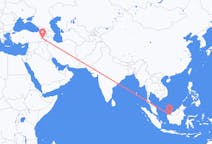 Flyg från Kuching, Malaysia till Van, Turkiet