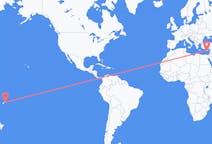 Flyreiser fra Taveuni, Fiji til Páfos, Kypros