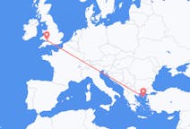 出发地 希腊出发地 莱姆诺斯前往威尔士的加迪夫的航班