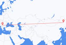 Flyreiser fra Daqing, Kina til byen Niš, Serbia