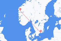 Flights from Ronneby, Sweden to Førde, Norway