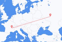 Flights from Lipetsk, Russia to Lyon, France