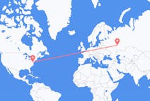 Flyg från Washington, D. C. , USA till Kazan, Ryssland