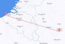 Vols depuis la ville d'Ostend vers la ville de Francfort
