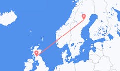 Flights from Lycksele to Glasgow