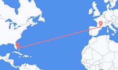 Flyg från Bimini, Bahamas till Carcassonne, Frankrike