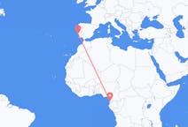 Vluchten van Bata, Equatoriaal-Guinea naar Lissabon, Portugal