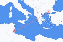 튀니지 제르바에서 출발해 그리스 알렉산드로폴리에게(으)로 가는 항공편