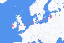 Vluchten van Killorglin, Ierland naar Riga, Pescara, Letland