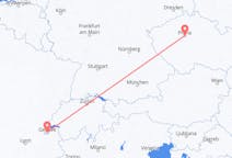Flyg från Genève, Schweiz till Prag, Tjeckien