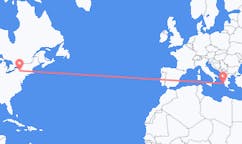 Flyreiser fra Ithaca, USA til Zakynthos Island, Hellas