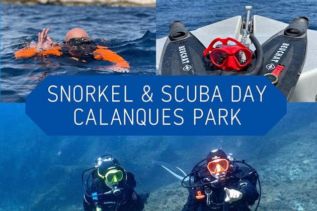 Full-day Snorkling og guidet dykke i Calanques National Park fra Marseille