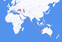 Flyg från Perth, Australien till Sivas, Turkiet