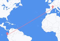 Flights from Manta, Ecuador to Montpellier, France