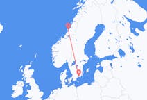 Flights from Ronneby, Sweden to Rørvik, Norway