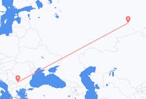 Vols depuis la ville de Tioumen vers la ville de Sofia