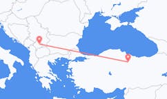 コソボのプリシュティナから、トルコのトカットまでのフライト