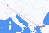 Flyg från Edremit, Turkiet till Strasbourg, Frankrike