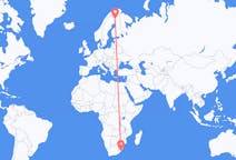 Flights from Margate, KwaZulu-Natal, South Africa to Kittilä, Finland