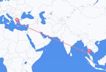 出发地 泰国出发地 洛坤是洛玛叻省目的地 希腊雅典的航班