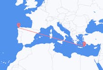 Flights from A Coruña, Spain to Karpathos, Greece