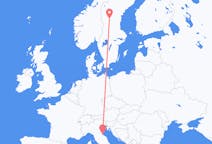 Flights from Sveg, Sweden to Rimini, Italy