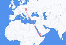 Vluchten van Balbala, Djibouti naar Boedapest, Hongarije
