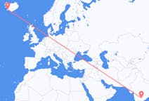 Flyg från Hyderabad, Indien till Reykjavík, Island