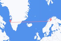 Flüge von Sisimiut, Grönland nach Kiruna, Schweden