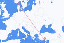 Flights from Gazipaşa in Turkey to Aalborg in Denmark