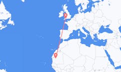 Flyg från Atar, Mauretanien till Exeter, England