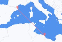 Flyg från Misurata, Libyen till Girona, Spanien