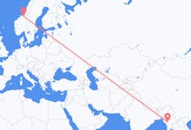 Flights from Magway, Myanmar (Burma) to Trondheim, Norway