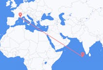 Flights from Dharavandhoo, Maldives to Marseille, France