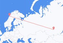 Flights from Krasnoyarsk, Russia to Bodø, Norway