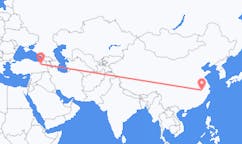 เที่ยวบิน จาก เมืองหวงซาน, จีน ไปยัง แอร์ซูรุม, ตุรกี