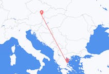 ギリシャのから ヴォロス、オーストリアのへ ウィーンフライト