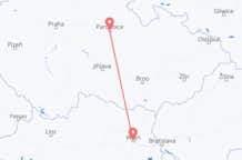 Vols de Pardubice, Tchéquie pour la Vienne, Autriche