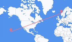Flyg från Kailua, USA till Ålesund, Norge